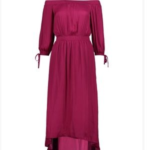 Pink Off Shoulder Dress